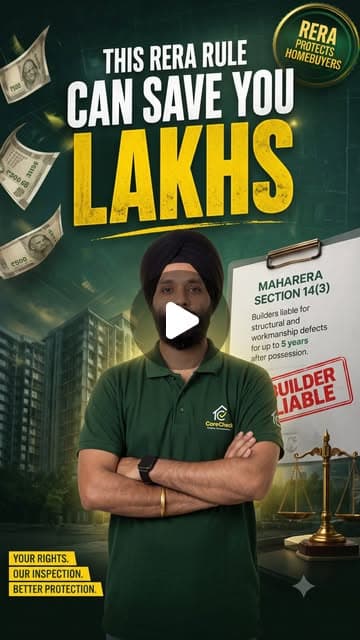 MahaRERA Section 14(3): 5-Year Defect Liability & Builder Warranty Rights